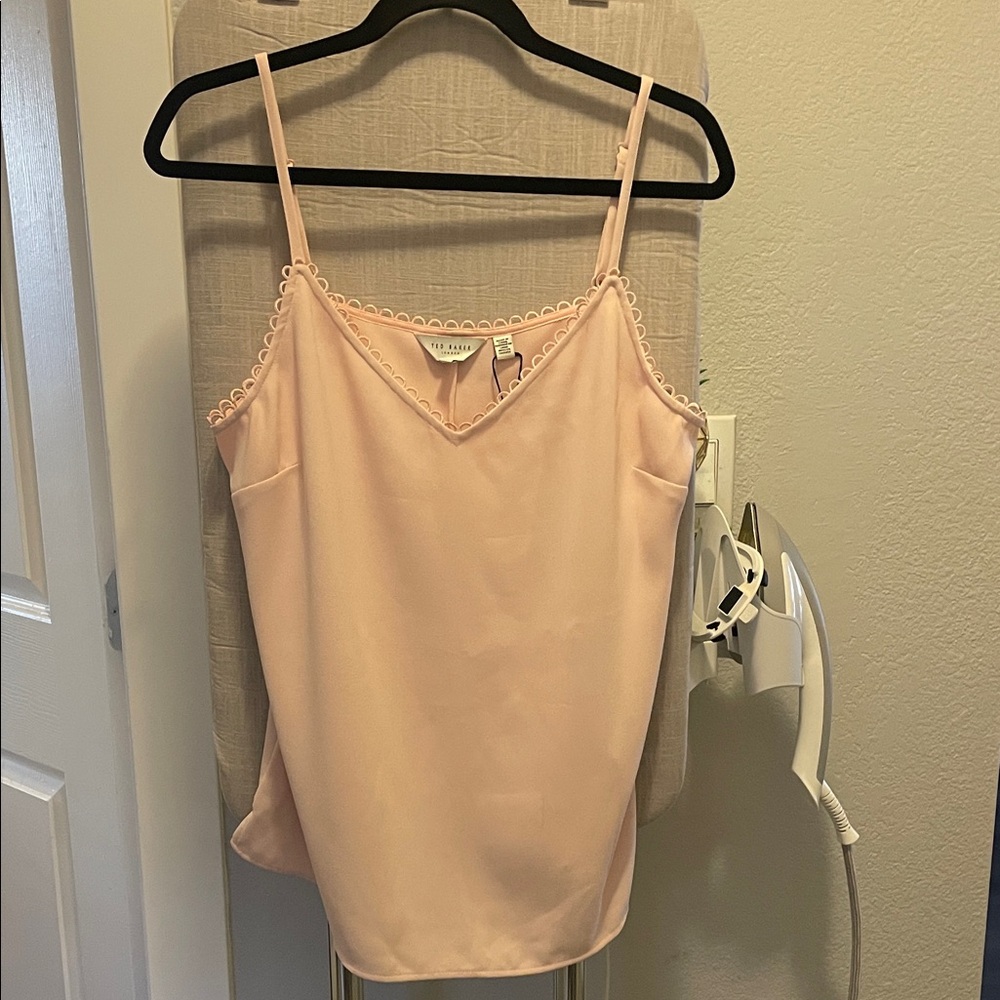 TWO (2) Ted Baker London Camisoles in light nude (blush) and khaki (green)